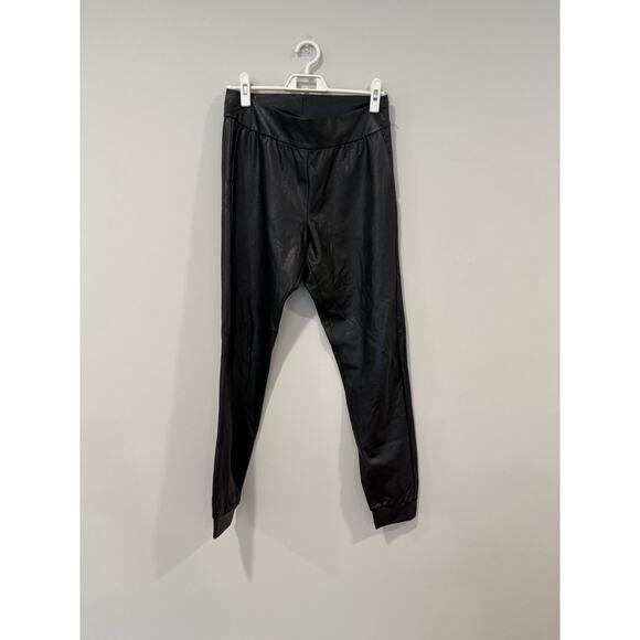Commando Revolve Faux Leather Jogger Pants Size Medium 2327 - Picture 3 of 11